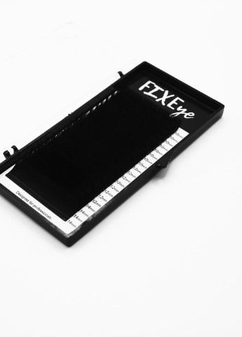 Вії для нарощування 20 ліній MIX чорні, вигин B, товщина 0.10мм, довжина 10(8)*12(8)*14(4) FIXEye HYLON LASH (257086962)