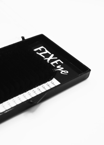 Вії для нарощування 20 ліній одна довжина чорні, вигин C, товщина 0.07мм, довжина 13мм FIXEye HYLON LASH (257086965)