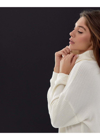 Молочний демісезонний светр SL-Fashion