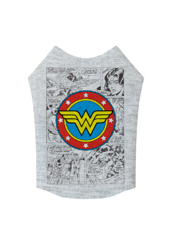 Майка для собак рисунок "Чудо-женщина комикс" M40 WAUDOG (257082793)