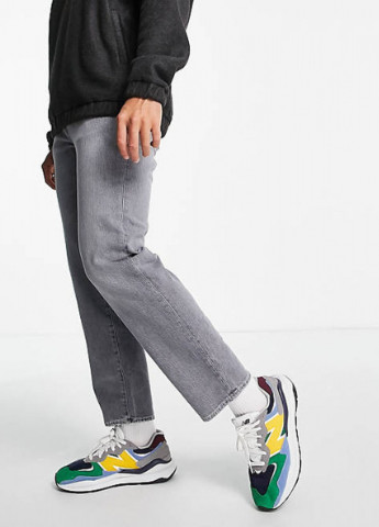 Серые демисезонные джинси свободного кроя 109709915 Grey Selected Homme