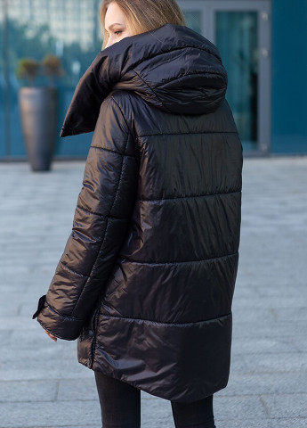 Черная демисезонная куртка демисезонная долорес MioRichi