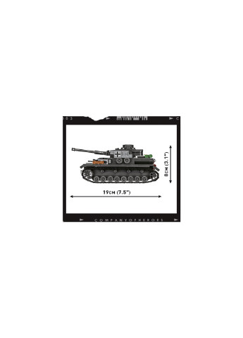 Конструктор Company of Heroes 3 Танк Panzer IV, 610 деталей (-3045) Cobi (257099778)