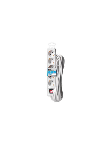 Сетевой удлинитель 5XSchuko з вимикачем,5м, white (-U05ES15M5) 2E (257140344)