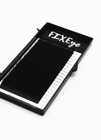 Вії для нарощування 20 ліній MIX чорні, вигин B, товщина 0.07мм, довжина 8-13 FIXEye SILK LASH (257161328)