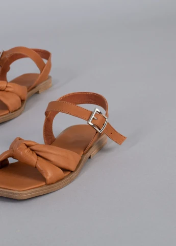 Коричневые босоножки shoesband Brand на липучке
