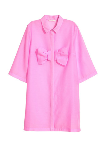 Рожева кежуал сукня H&M метелики
