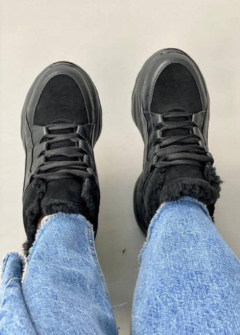 Черные зимние кросовки shoesband Brand