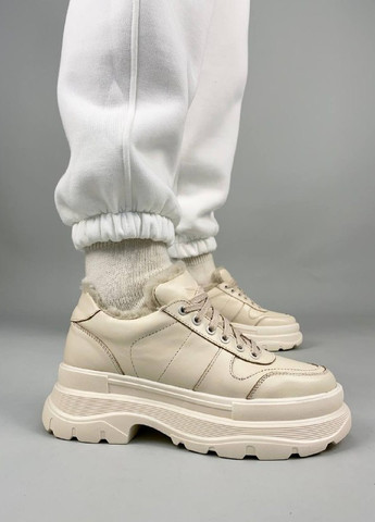 Бежевые зимние кросовки shoesband Brand