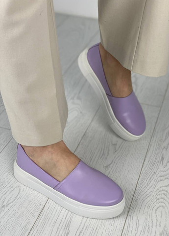 Лавандовые слипоны shoesband Brand однотонные