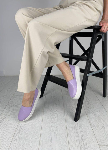 Лавандовые слипоны shoesband Brand однотонные