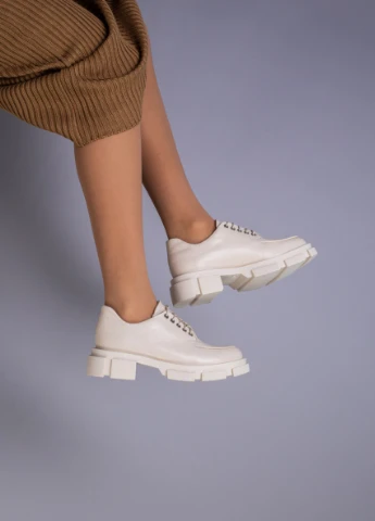Brand Туфлі ShoesBand бежевий з натуральна шкіра, — демісезон (257136412)