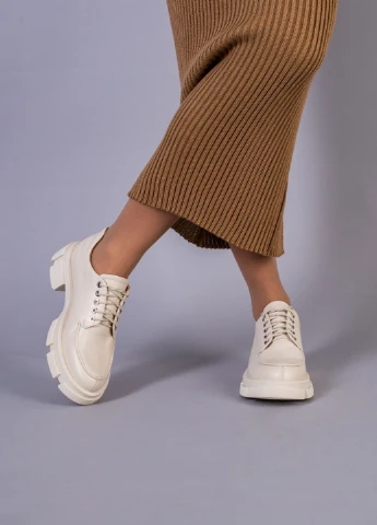 Brand Туфлі ShoesBand бежевий з натуральна шкіра, — демісезон (257136412)