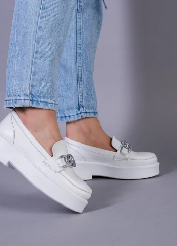 Brand Туфли ShoesBand белый з натуральная кожа, — демисезон (257136454)