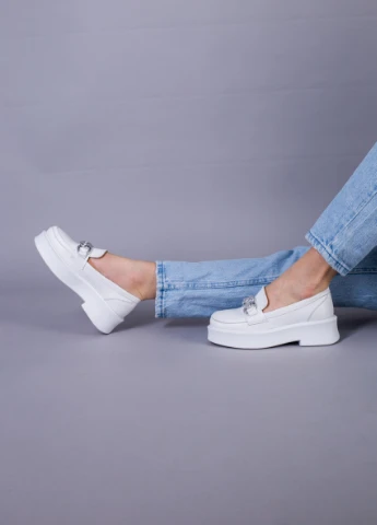 Brand Туфли ShoesBand белый з натуральная кожа, — демисезон (257136454)
