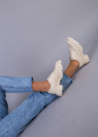 Brand Туфлі ShoesBand бежевий з натуральна шкіра, — демісезон (257136278)
