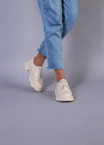 Brand Туфлі ShoesBand бежевий з натуральна шкіра, — демісезон (257136278)