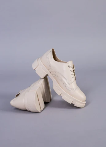 Brand Туфлі ShoesBand бежевий з натуральна шкіра, — демісезон (257136278)