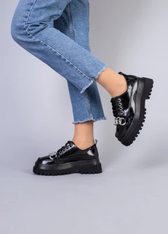Brand Туфлі ShoesBand чорний з натуральна шкіра, — демісезон (257136228)