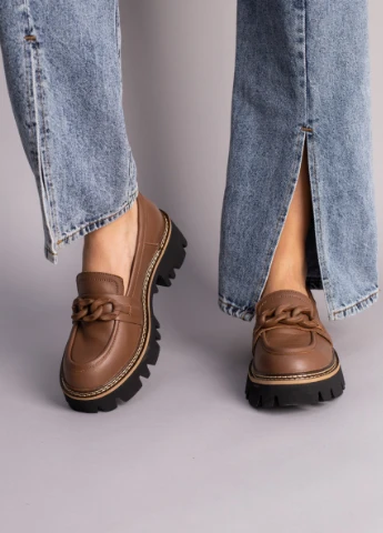 Brand Туфлі ShoesBand коричневий з натуральна шкіра, — демісезон (257136613)
