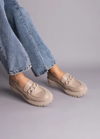Brand Туфлі ShoesBand бежевий з натуральна шкіра, — демісезон (257136604)