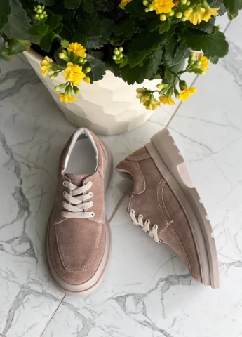 Brand Туфлі ShoesBand бежевий з натуральна замша, — демісезон (257136180)