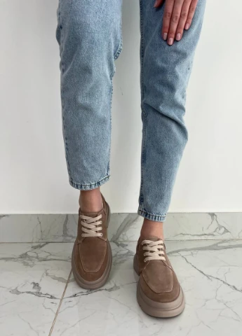 Brand Туфлі ShoesBand бежевий з натуральна замша, — демісезон (257136180)