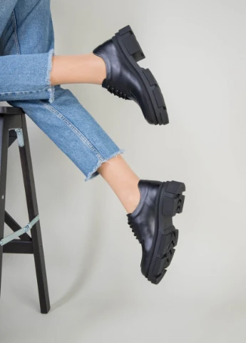 Brand Туфлі ShoesBand чорний з натуральна шкіра, — демісезон (257136287)