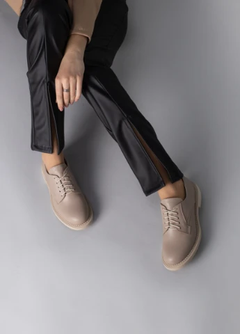 Brand Туфли ShoesBand бежевый з натуральная кожа, — демисезон (257136543)
