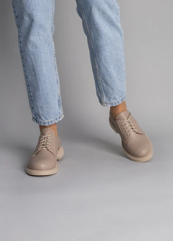 Brand Туфли ShoesBand бежевый з натуральная кожа, — демисезон (257136543)