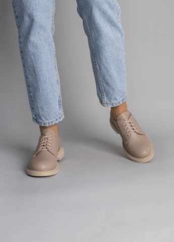 Brand Туфли ShoesBand бежевый з натуральная кожа, — демисезон (257136543)