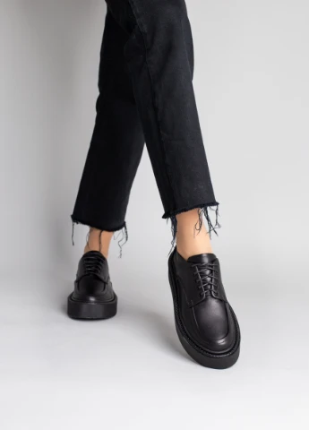 Brand Туфлі ShoesBand чорний з натуральна шкіра, — демісезон (257136173)