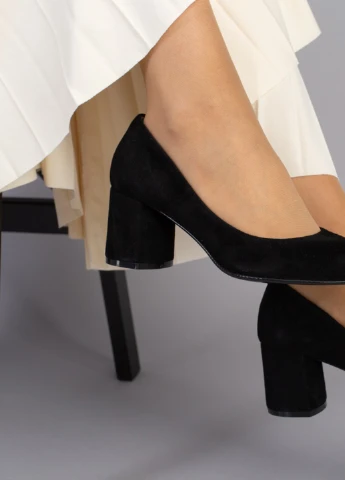 Brand Туфлі ShoesBand чорний з натуральний велюр, — демісезон (257136219)