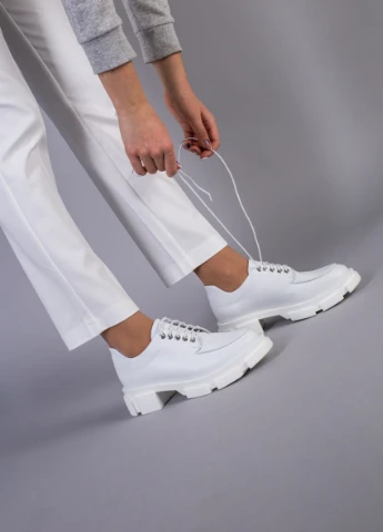Brand Туфли ShoesBand белый з натуральная кожа, — демисезон (257136430)