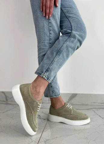 Brand Туфлі ShoesBand оливковий з натуральна замша, — демісезон (257136200)