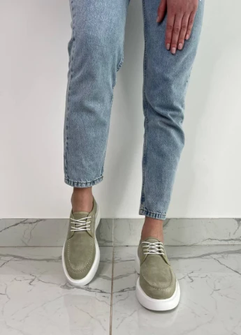 Brand Туфлі ShoesBand оливковий з натуральна замша, — демісезон (257136200)