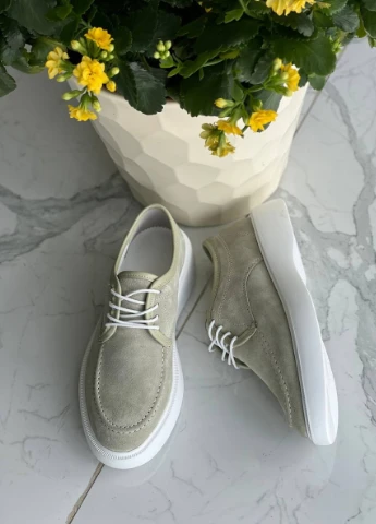 Brand Туфлі ShoesBand оливковий з натуральна замша, — демісезон (257136200)
