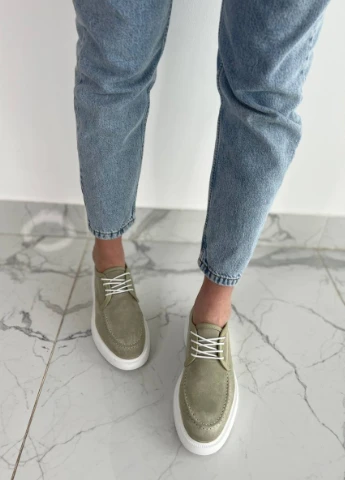 Brand Туфлі ShoesBand оливковий з натуральна замша, — демісезон (257136200)