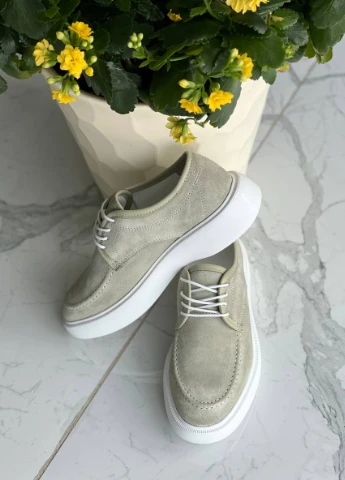 Brand Туфлі ShoesBand оливковий з натуральна замша, — демісезон (257136200)