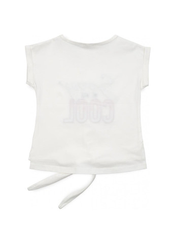 Комбинированная футболка детская "sorry we are cool" (14281-152g-cream) Breeze