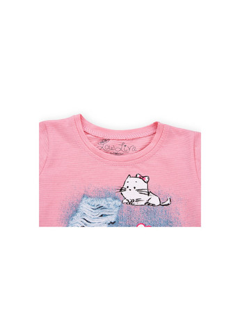 Комбінована футболка дитяча "i want candy" (47-86g-pink) Haknur