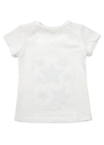 Комбінована футболка дитяча із зірочками (14265-140g-cream) Breeze