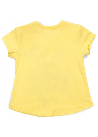 Комбинированная футболка детская "best friends" (14114-104g-yellow) Breeze