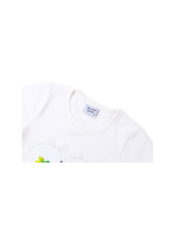 Комбинированная футболка детская с башней (8326-128g-white) Breeze