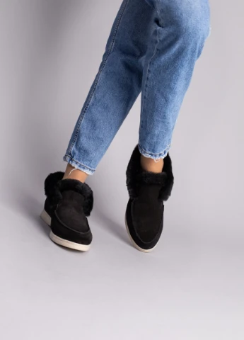 Brand Лоферы ShoesBand лоферы черный з натуральная замша, — зима (257136201)