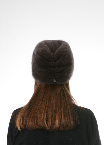 Женская зимняя теплая норковая шапка Меховой Стиль подковка (257161615)