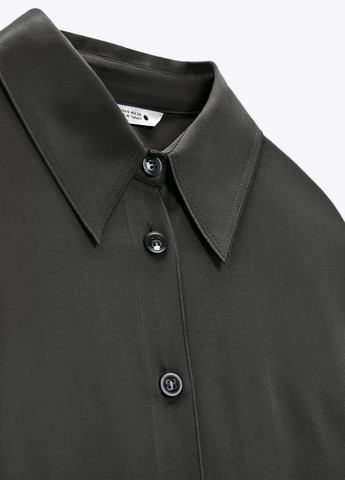 Темно-сіра демісезонна блуза Zara