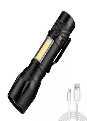 Ліхтар світлодіодний акумуляторний X-Balog BL-513 ручний кишеньковий з боковою лампою USB заряджання No Brand (257135496)