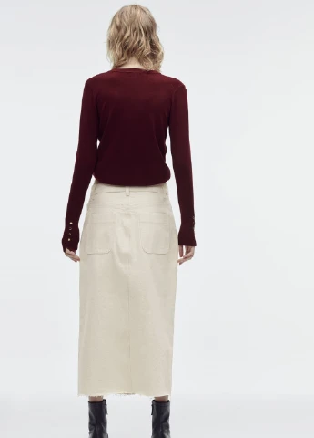Бордовый демисезонный свитер Zara