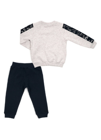 Комбинированный демисезонный набор детской одежды с карманчиком (13278-92b-cream) Breeze